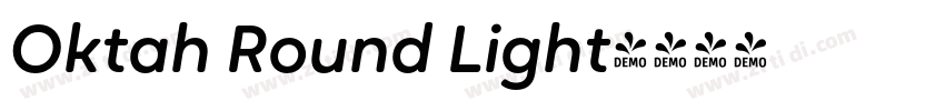 Oktah Round Light字体转换